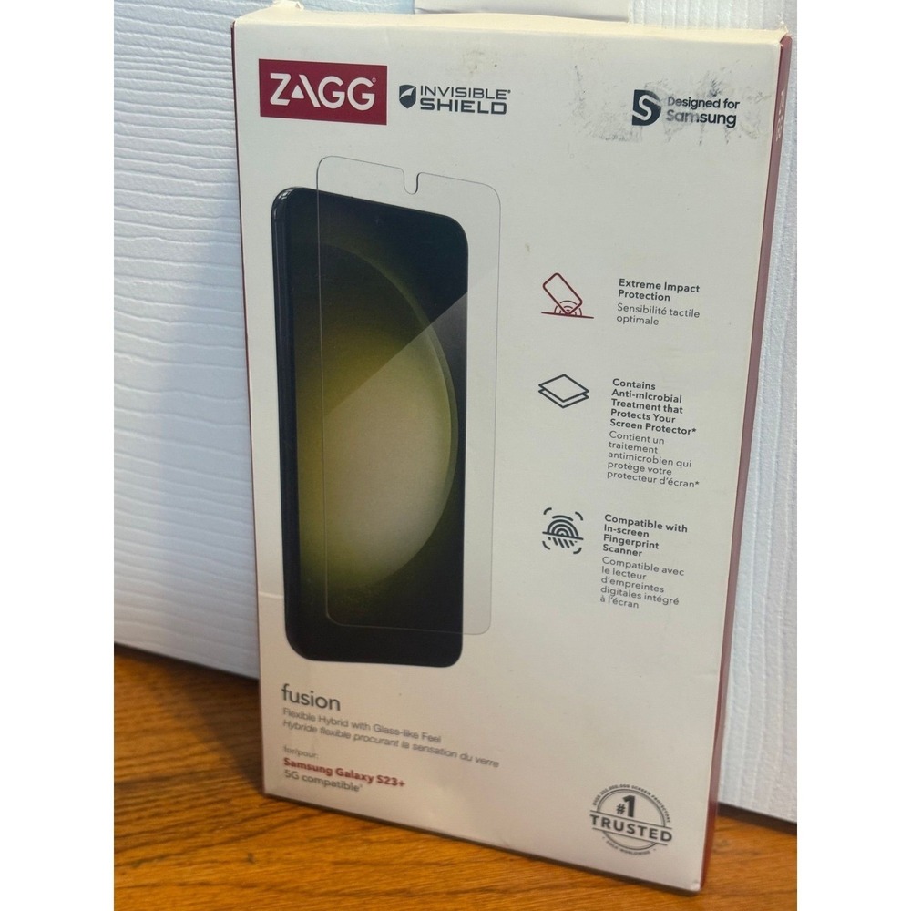 ZAGG InvisibleShield Fusion Screen Protector Samsung Galaxy S23+ Extreme Impact